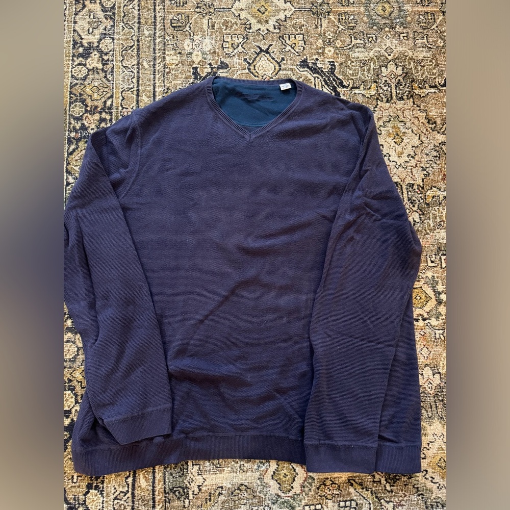 Men’s 3XL Tommy Bahama Navy/Purple Sweater